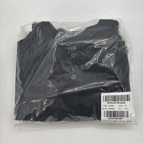 J. Crew Jolie dress in eyelet cotton poplin in Black size XS NWT CA988 - Picture 8 of 12